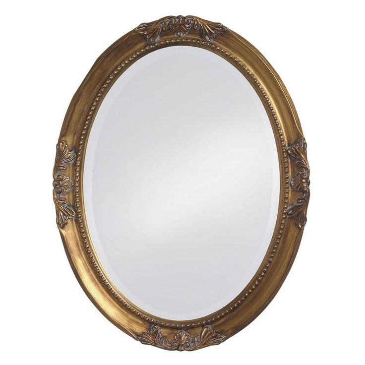 Homeroots 25 In. X 33 In. Classic Irregular Framed Gold Vanity Mirror ... in