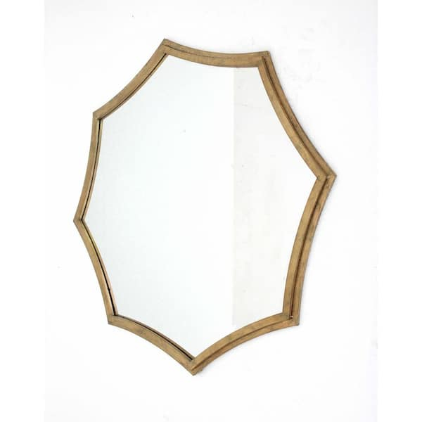 Homeroots 33 In. W X 33 In. H Metal Antique Brass Dresser Mirror ... pertaining to The Artisan Craftsmanship Behind HomeRoots Antique Boho Mirrors