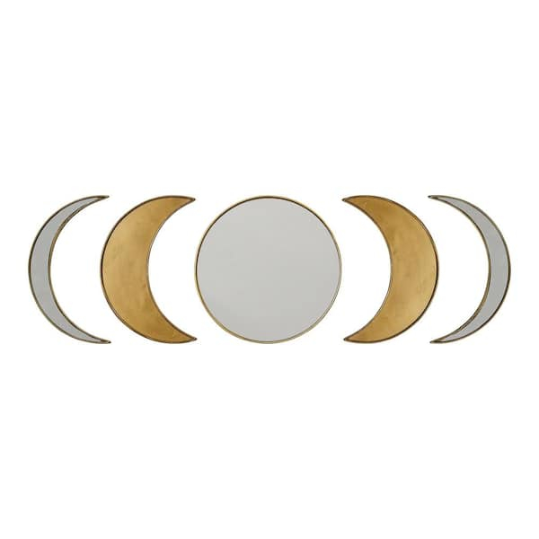 Homeroots Antique Boho Moon Phase Wall Mirror 373254 - The Home Depot inside The Artisan Craftsmanship Behind HomeRoots Antique Boho Mirrors