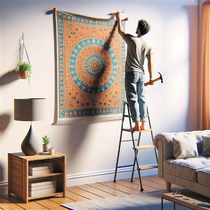 Achieve a Stunning Look Hanging a Tapestry with Confidence