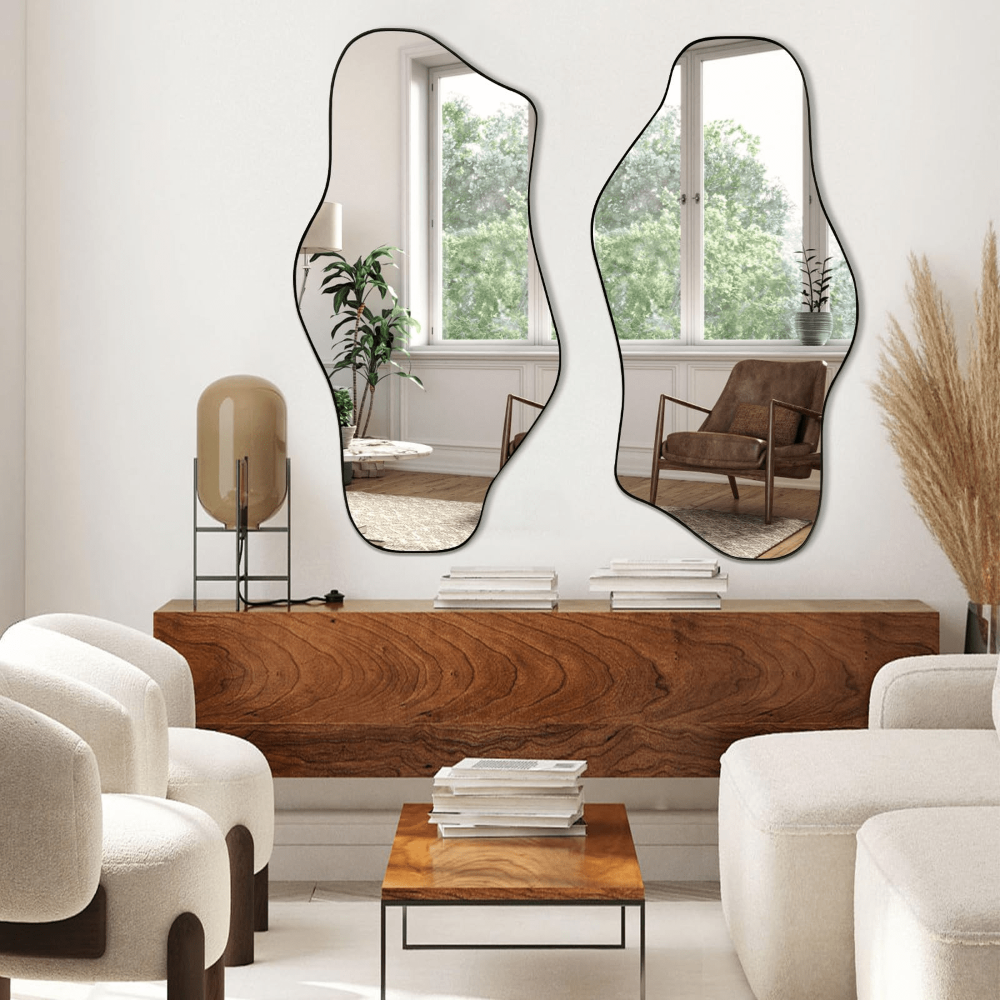 Organic-Shaped Mirrors: Curves And Reflections That Elevate Your Space ... inside