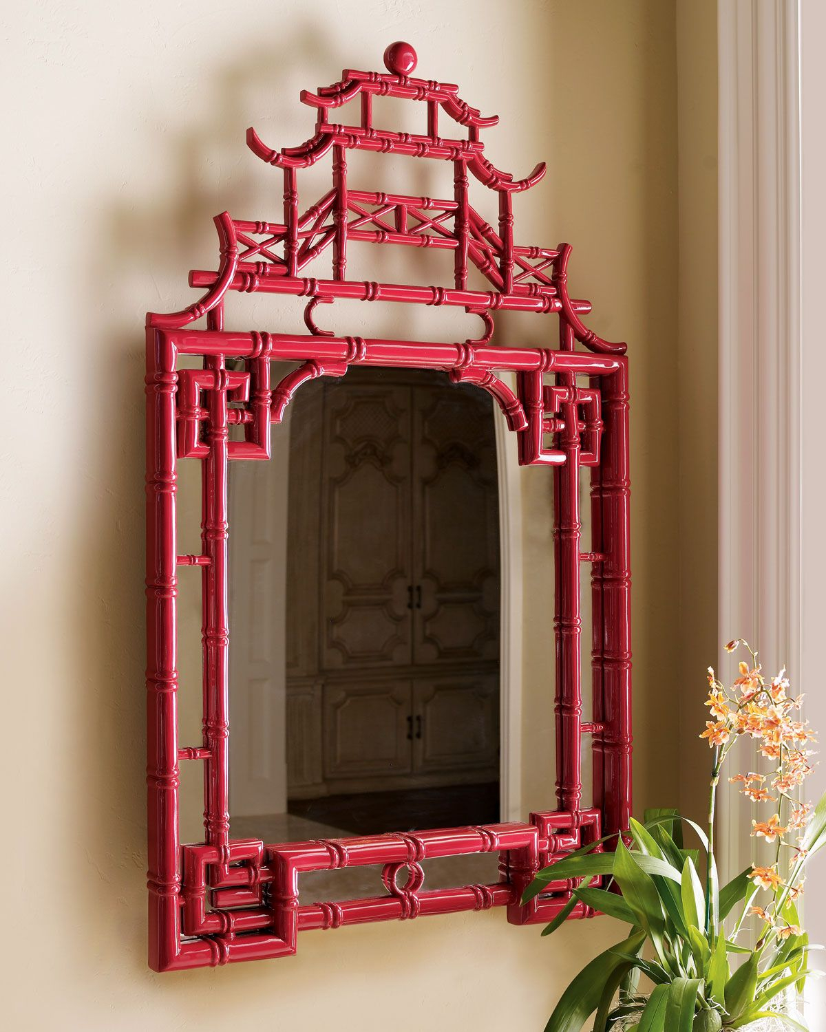 Pagoda Mirror - Horchow | Asian Mirrors, Asian Home Decor, Chinoiserie ... for
