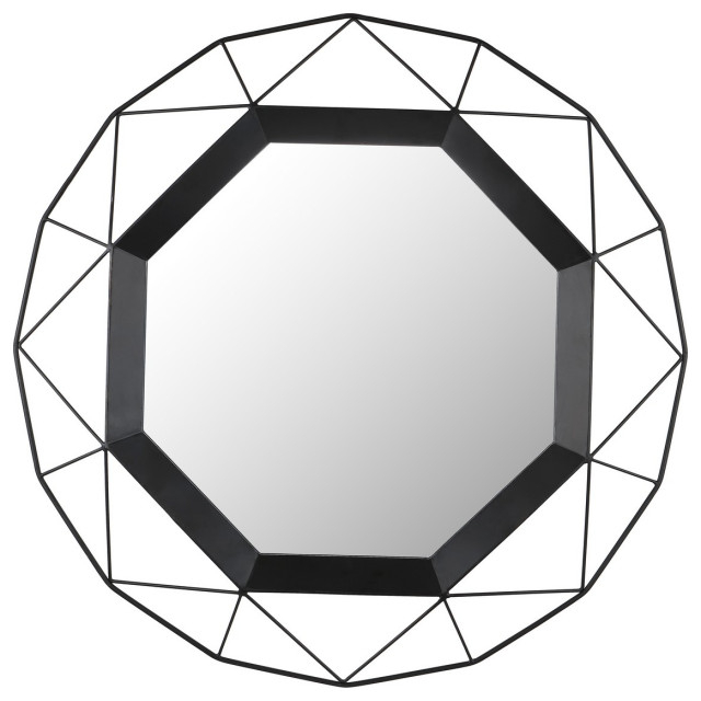 Safavieh Amandra Mirror, #N/A - Transitional - Wall Mirrors - By ... intended for Safavieh Cala Mirror Black How it Elevates Interior Spaces