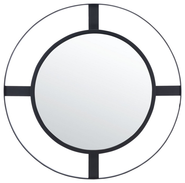 Safavieh Kirina Mirror Black Matte, #N/A - Transitional - Wall Mirrors ... in Safavieh Cala Mirror Black How it Elevates Interior Spaces
