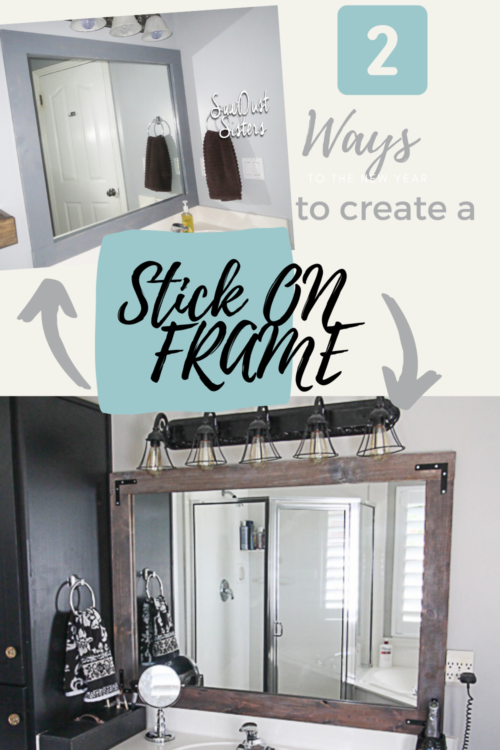 Simple Mirror Frame Designs pertaining to Small Space Solutions Clever Ways to Use Framed Mirrors
