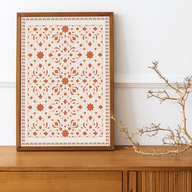 Traditional Indian Art And Islamic Art Inspired Pattern Wall Prints For ... regarding From Classic to Contemporary The Evolving Role of Wall Art in Traditional Homes