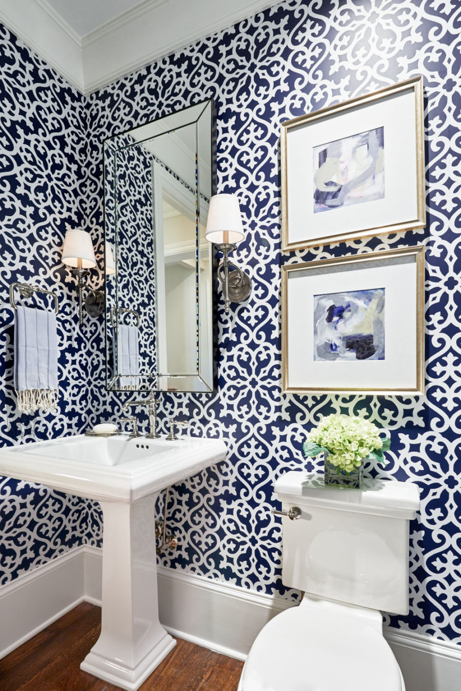 8 Inspiring Wallcovering Designs to Make Your Powder Room Pop