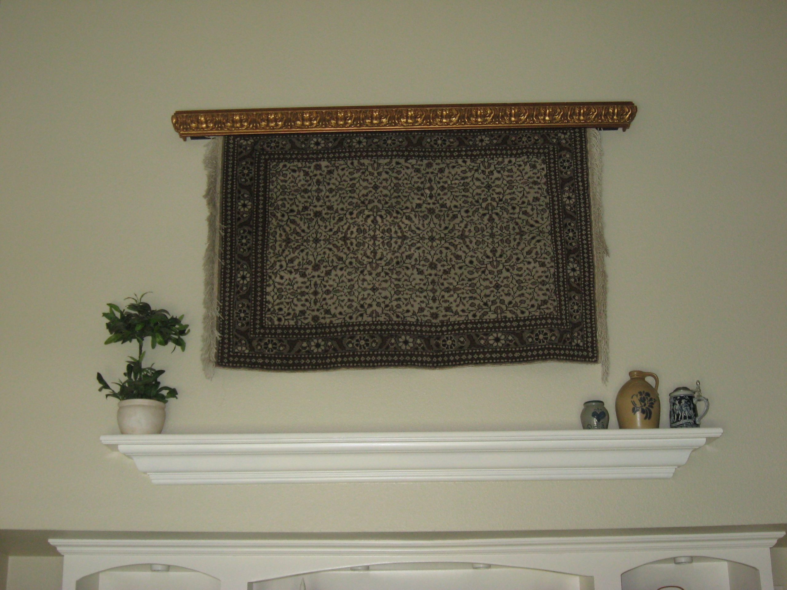 Variation Of The Artistic Hanging Solution Shown Displaying A Persian ... for From Floor to Wall A Guide to Displaying Your Favorite Rugs