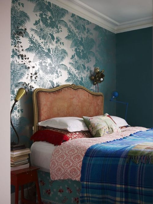 Wallpaper As A Headboard: A Creative And Affordable Solution For ... within From Drab to Dreamy Designing the Wall Behind Your Headboard