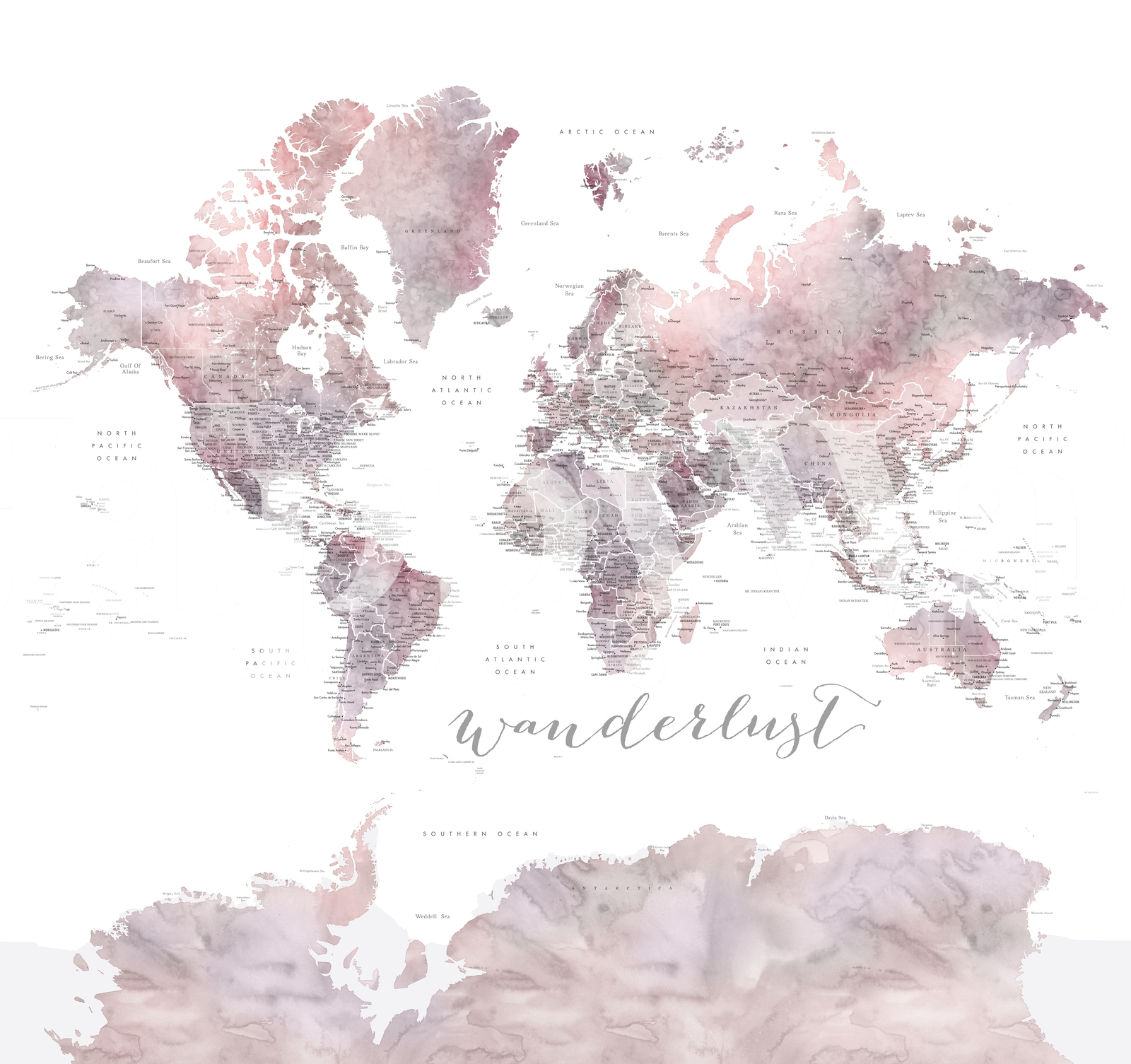 Wanderlust Map inside