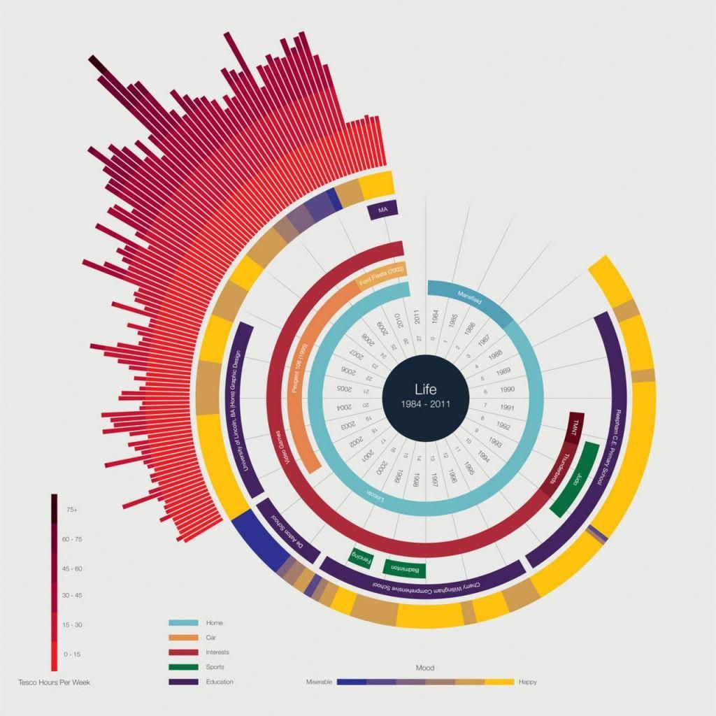 17 Beautiful Examples Of Clean And Minimal Infographics - Designbeep ... inside Graphical Perplexity Hexaptych