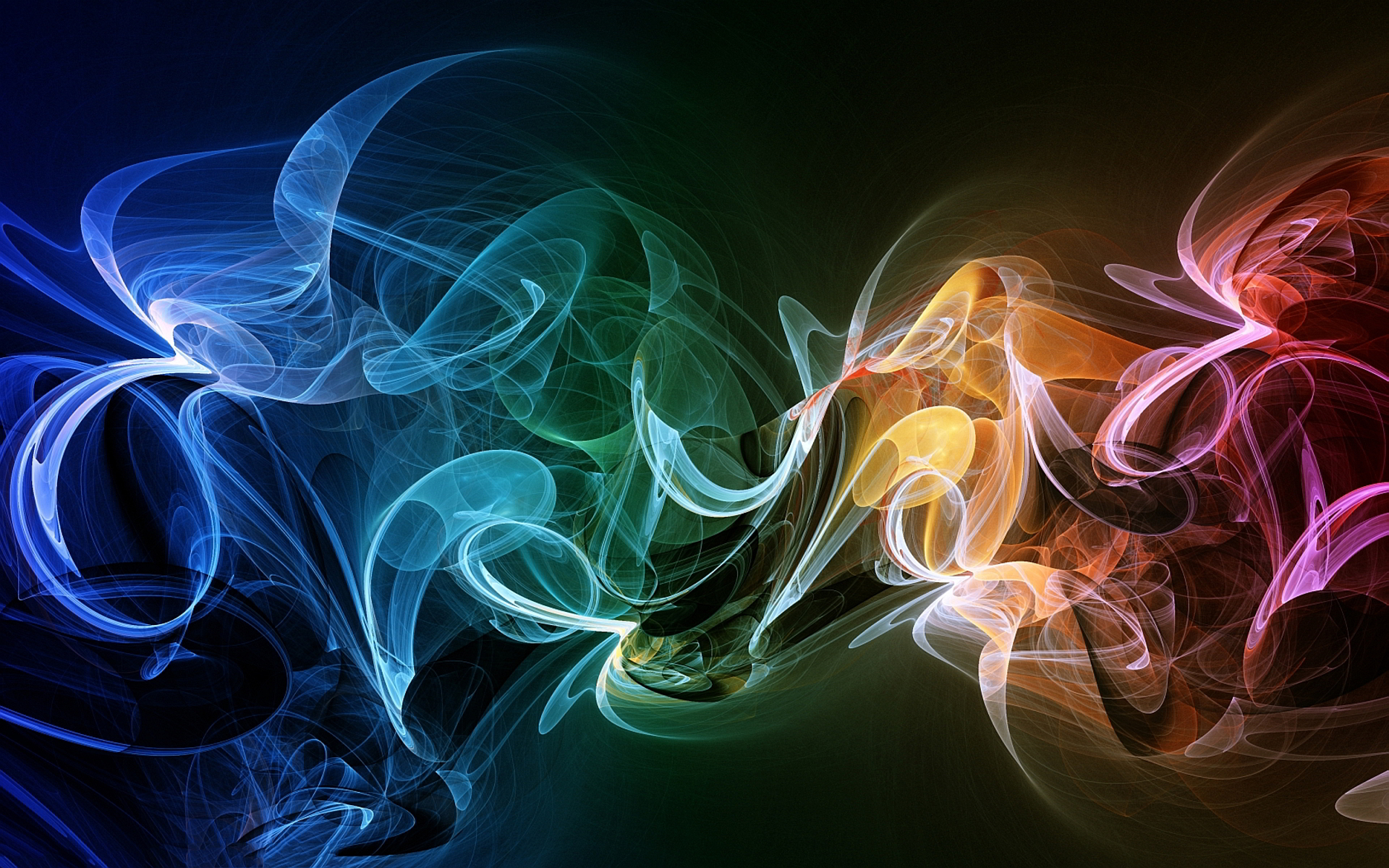 Understanding the Emotional Resonance of Colored Smoke Yellow Abstract Art