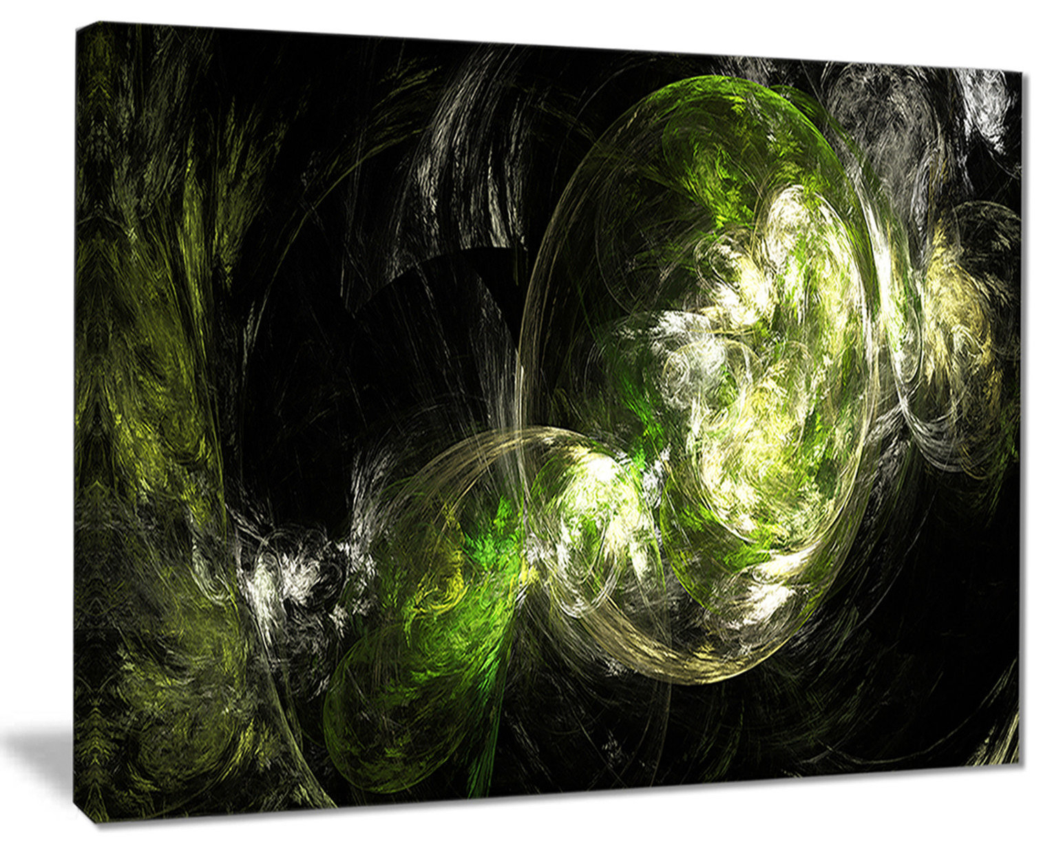 Creating Emotional Depth Through Colored Smoke Green Abstract Digital Art