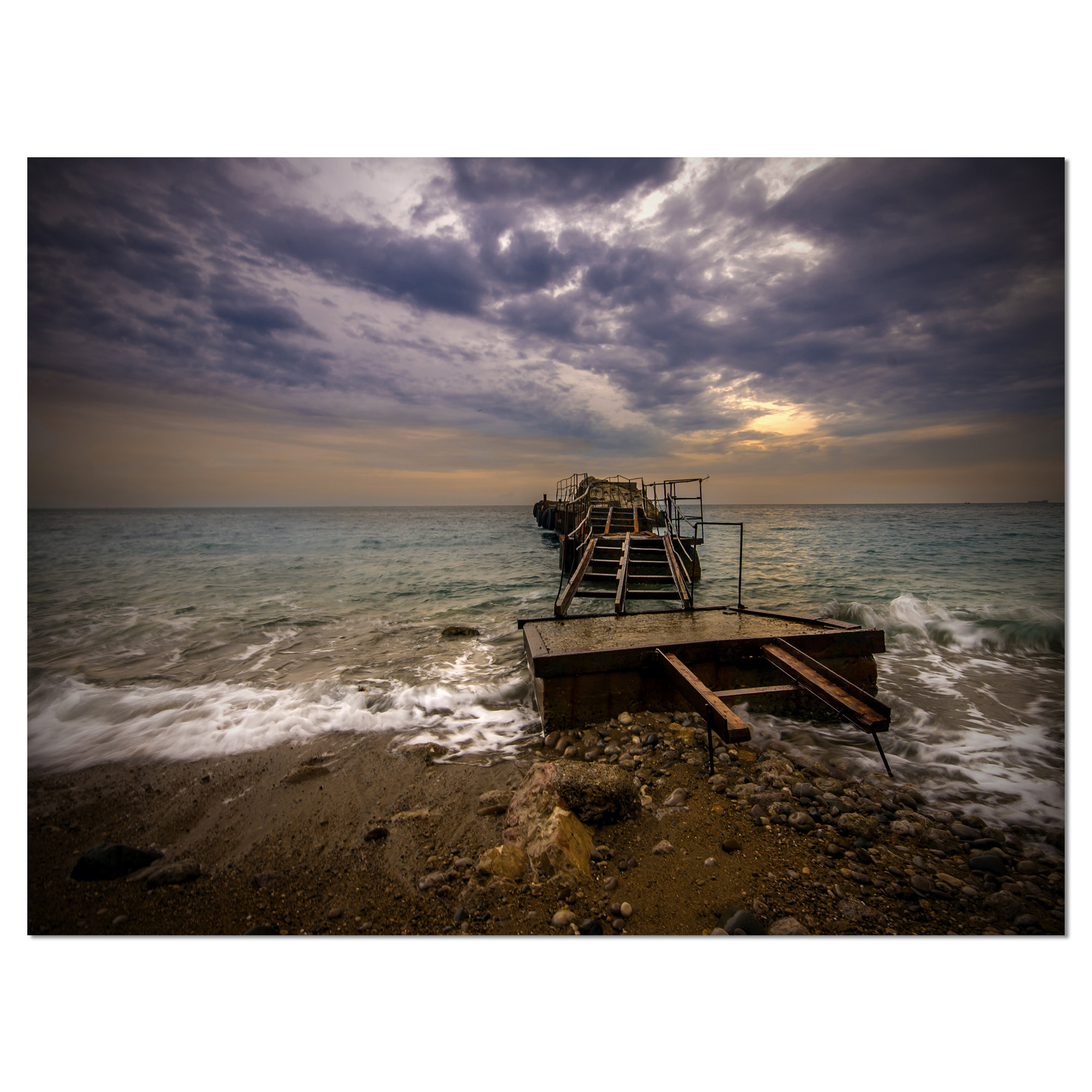 Understanding the Narrative Power of Broken Wooden Piers in Maritime Art