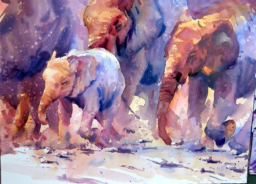 The Technical Secrets Behind Elephant Watercolor Texture Effects