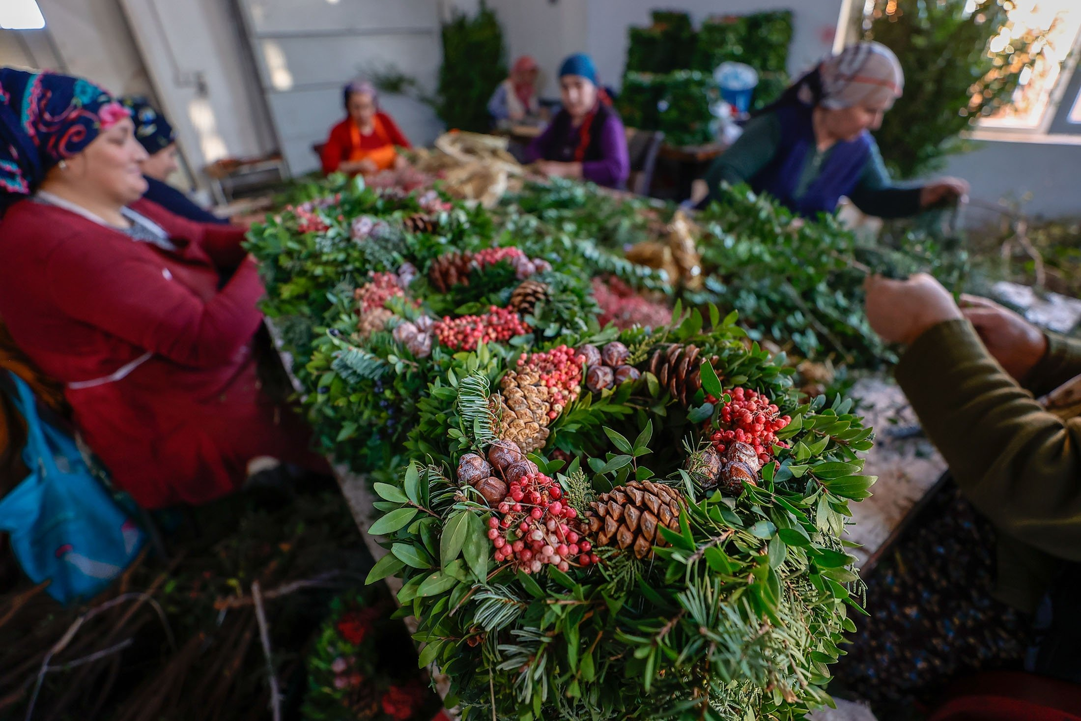 The Artisan Craft Behind Authentic Turkish Holiday Door Wreaths