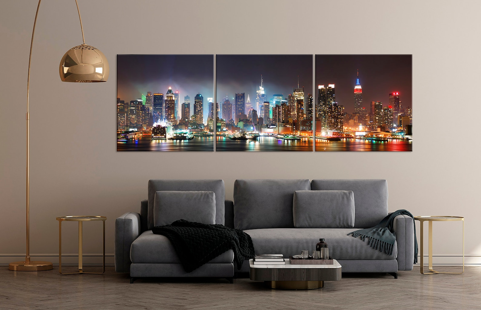 The Artistic Journey of Creating a 60×32 Canvas Night Scene