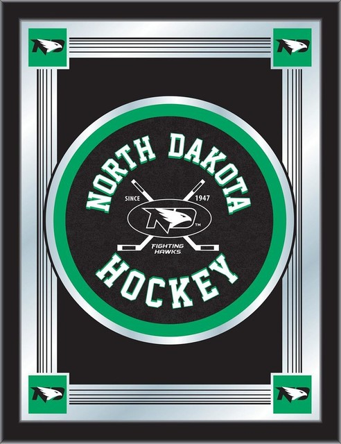 Comparing North Dakota Hockey Logo Mirror with Other College Hockey Team Logos