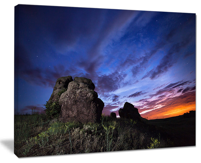 How Summer Night Blue Sky Canvas Prints Capture Evening Atmosphere