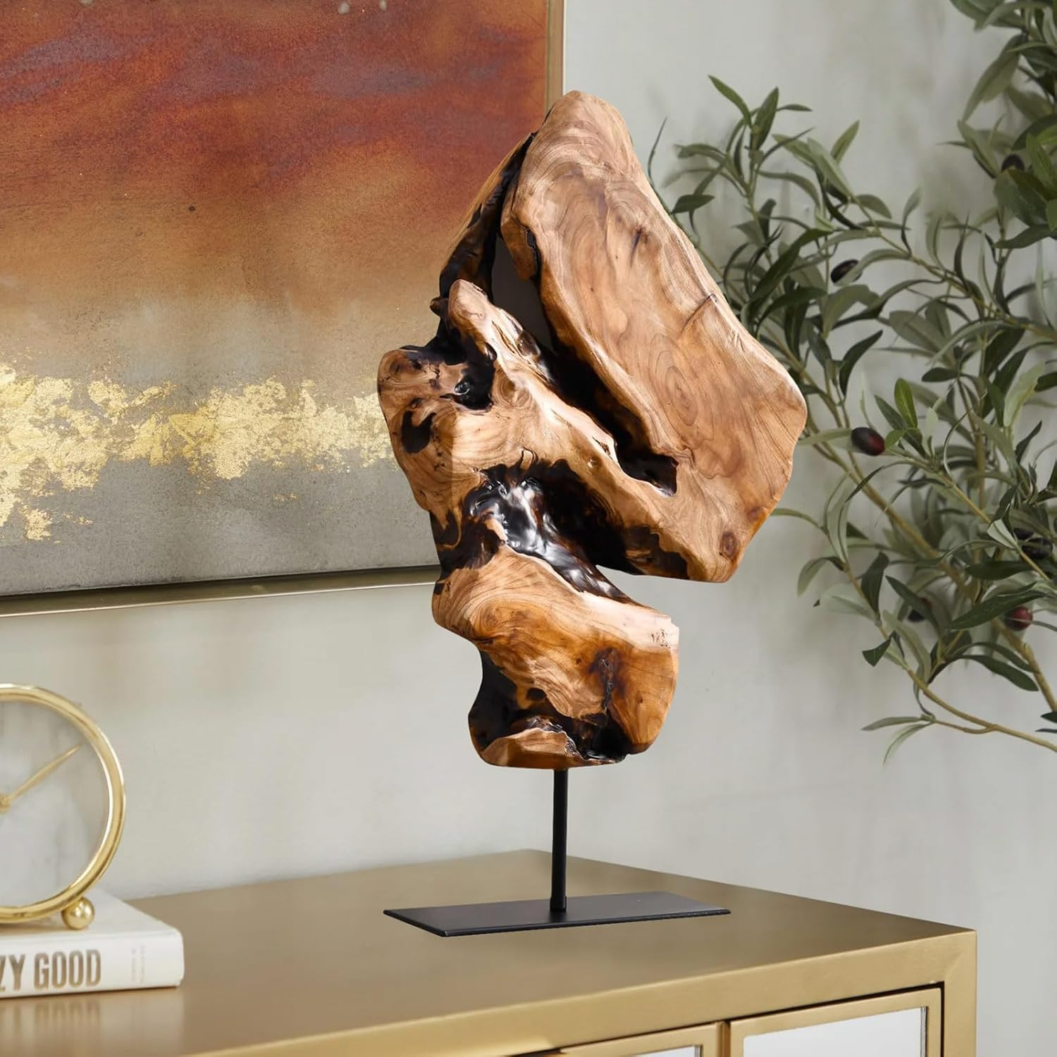 Amazon.com: Welland Irregular Cedar Wood Sculpture 8.75" W X 1.75" D X ... within A Comprehensive Guide to Maintaining Your Wood Sculpture Collection