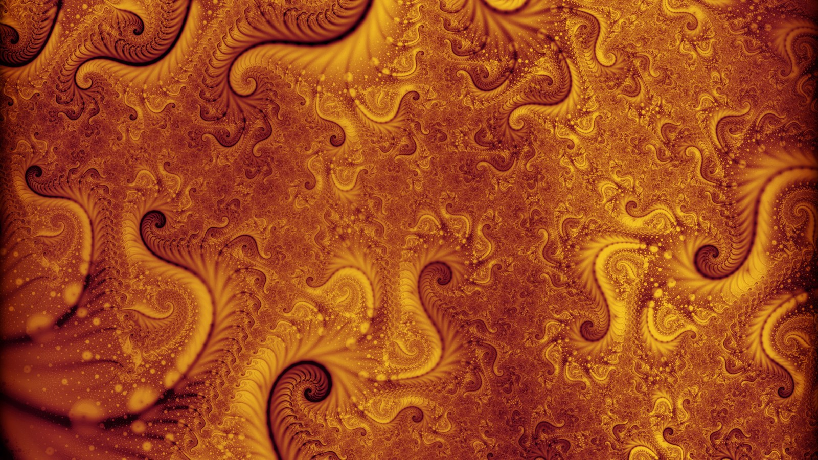 Understanding the Aesthetic Appeal of Abstract Yellow Fractal Artwork on Digital Canvas