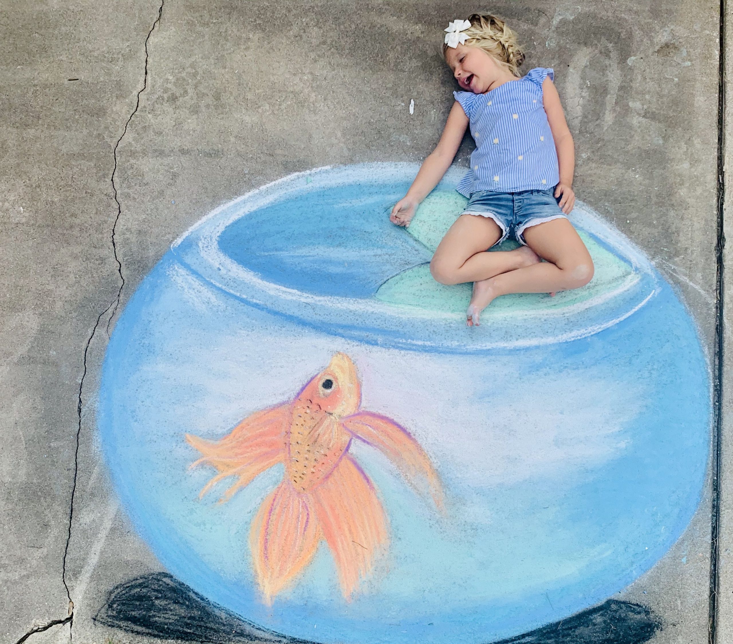 Chalk Fun Chalk Art, Little One, Pool Float, Fish, Outdoor Decor, Pisces within Discovering the Emotional Impact of Floating Acrylic Fish Art