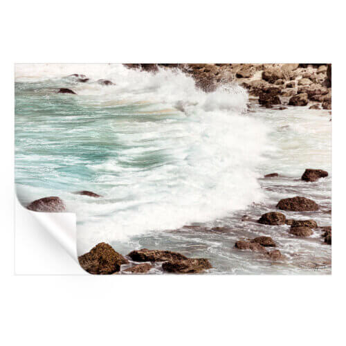 Coastal Rocky Shore Waves Wall Art | Big Wall Décor intended for Mastering the Balance of Golden Shore Wall Décor Elements