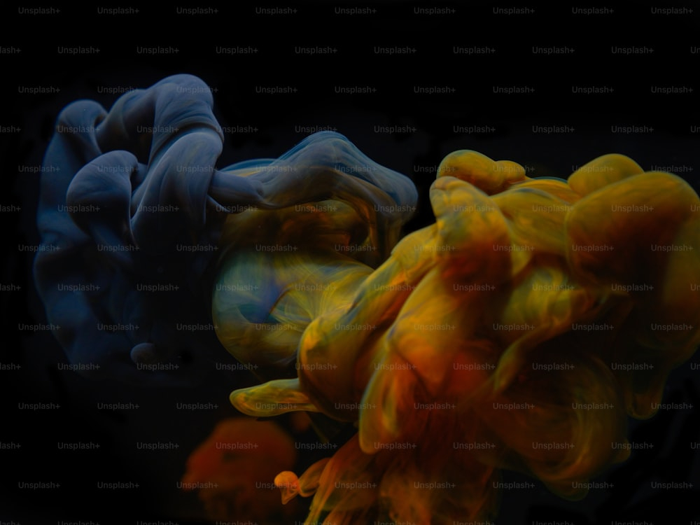 Unlocking the Creative Process Behind Colored Smoke Golden Canvas Prints