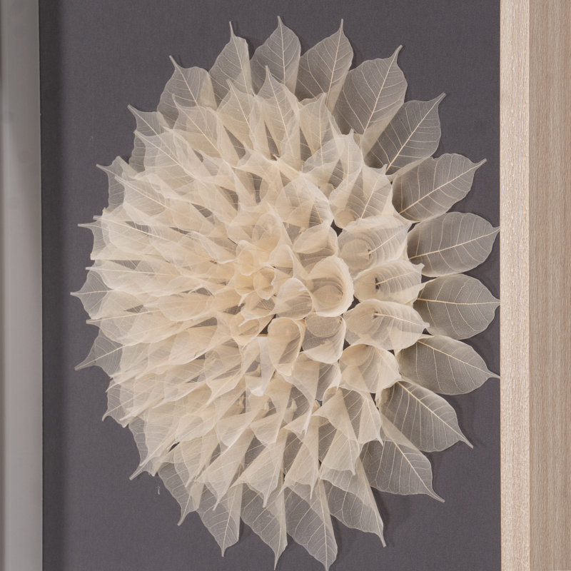 Dakota Fields Bodhi Tree Leaves Blossom Shadow Box Wall Décor | Wayfair intended for Creating Stunning Leaf Pile Acrylic Shadow Box Wall Décor at Home