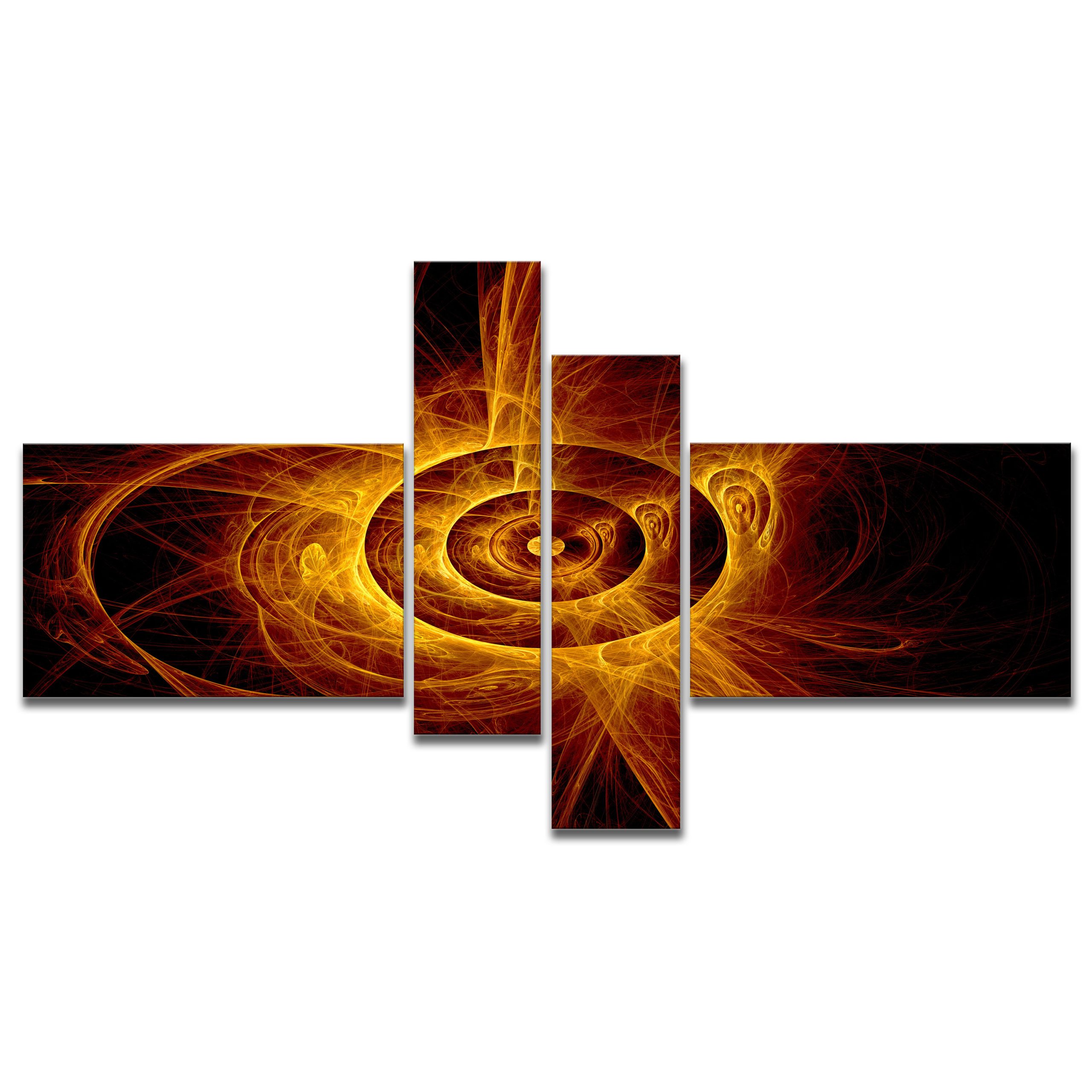Understanding the Artistic Meaning Behind the Flashing Yellow Flame Canvas