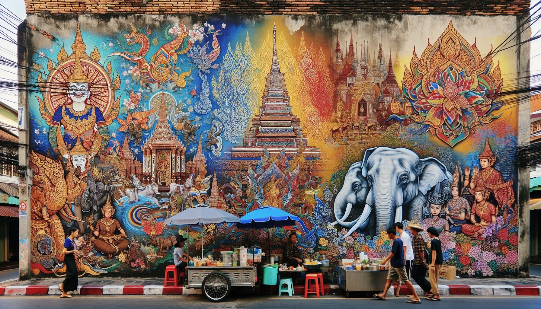 The Evolution of Thai Street Art in Contemporary Canvas Designs