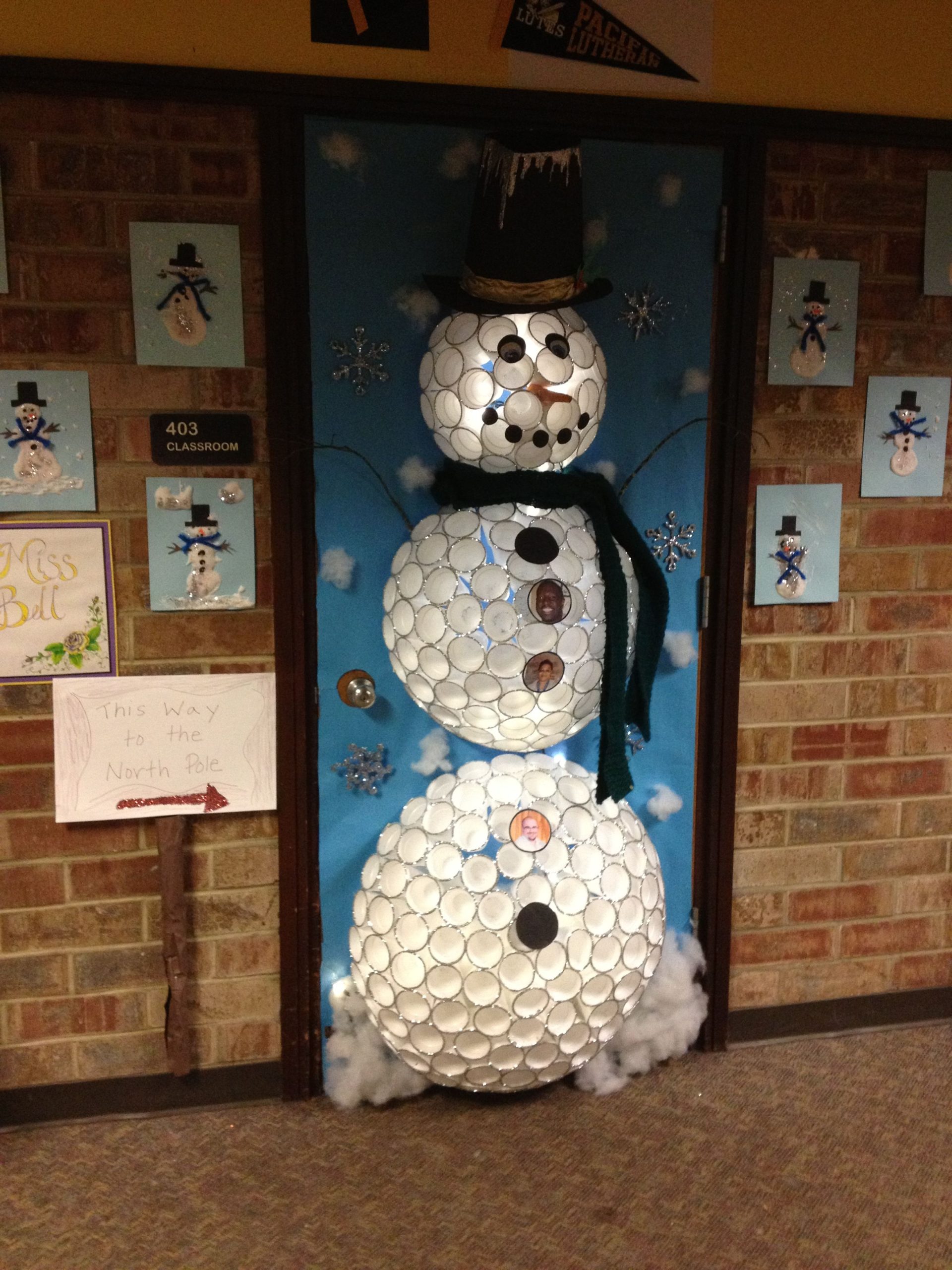 The Art of Crafting a Festive Night Sky Snowman Door Display