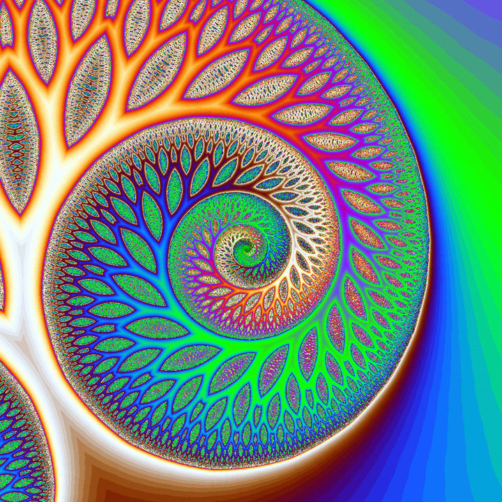 Fractals In Art And Math intended for "Orange Metallic Fractal Flower" Digital Canvas Print