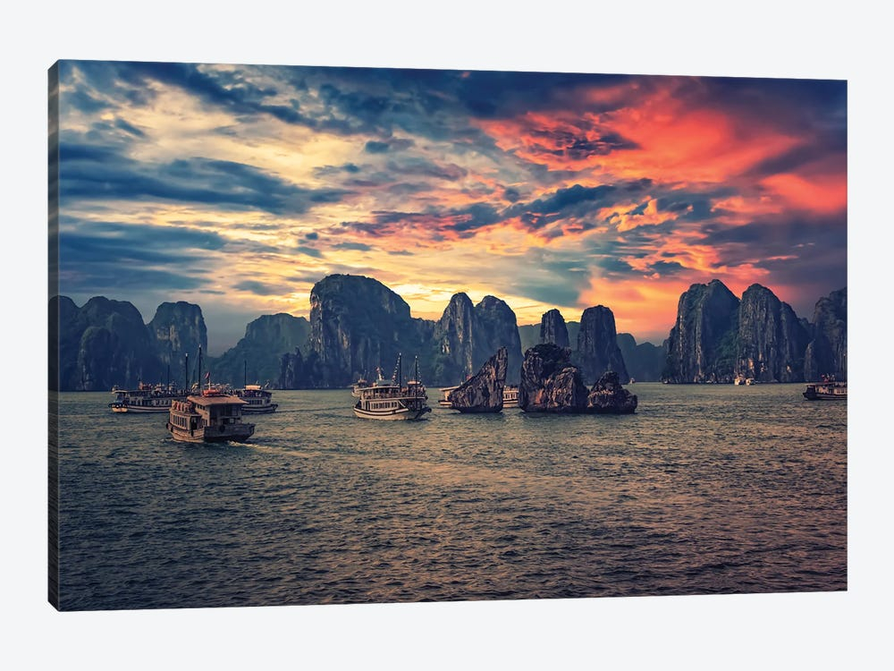Halong Bay Art Print By Manjik Pictures | Icanvas in "Ha Long Bay In Vietnam" Canvas Print