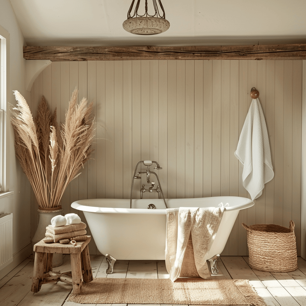 How To Create A Stunning Modern Cottage Bathroom On Any Budget - Edward ... in The Art and Science Behind Ninola Design Birds Tree Classic Cottage Recessed Framing Square