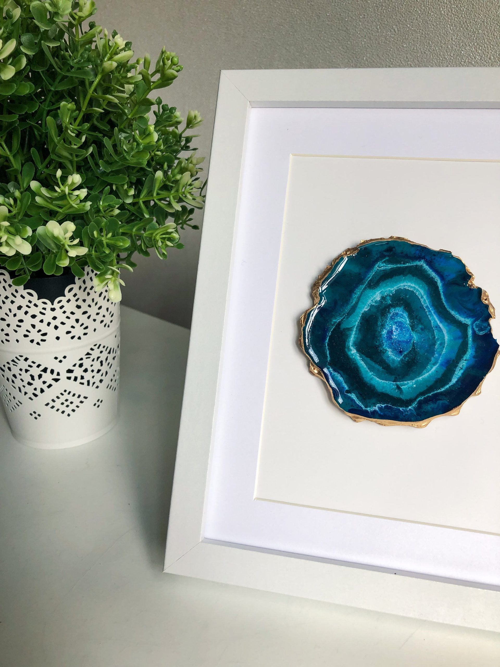 How To Make A Geode Wall Art At Dane Figueroa Blog regarding Three Blue Geode Wall Art