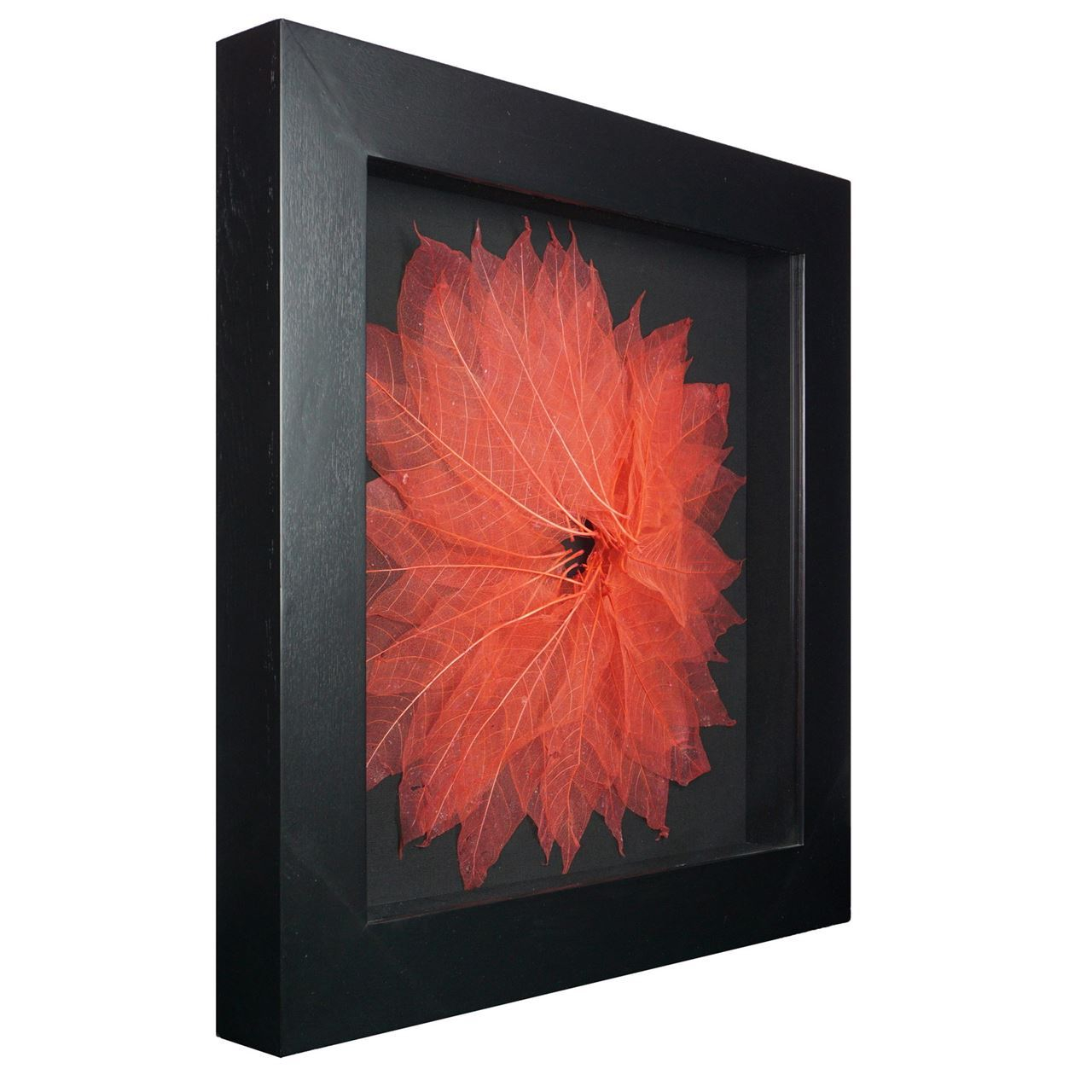 Huji Home Products. Tree Leaves Blossom Shadow Box Wall Décor (Ms12070E ... regarding Leaf Pile Acrylic Shadow Box Wall Décor