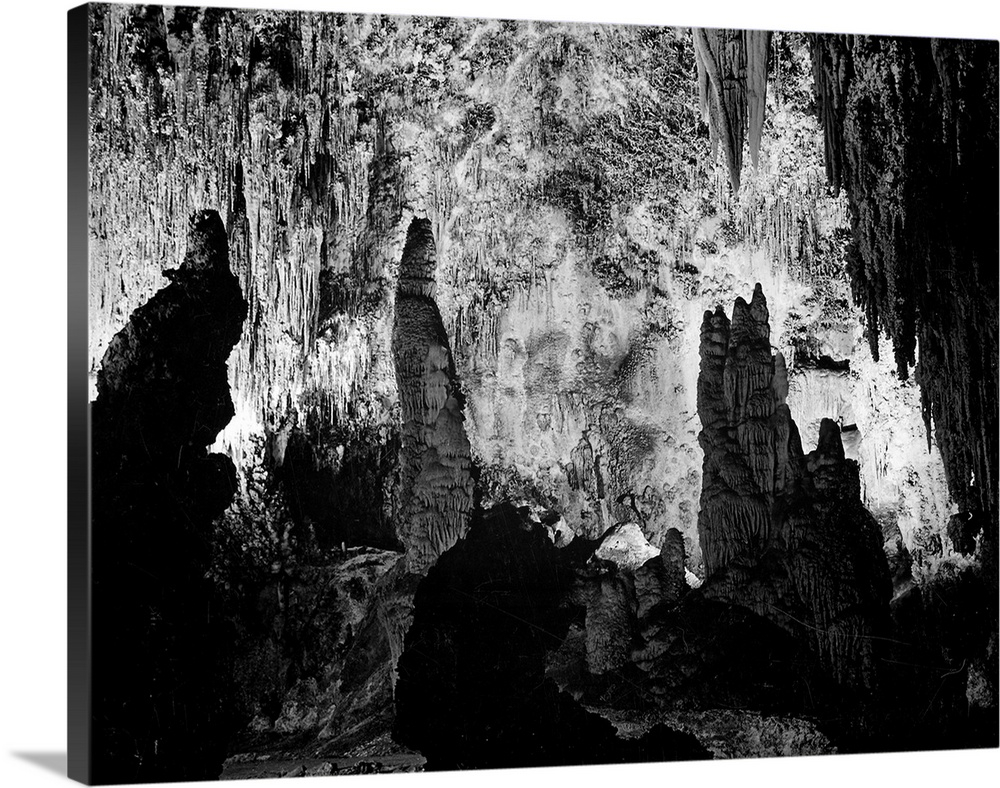 In The Queen's Chamber, Stalagmites And Stalactites Wall Art, Canvas ... intended for Stalagmite Wall Art
