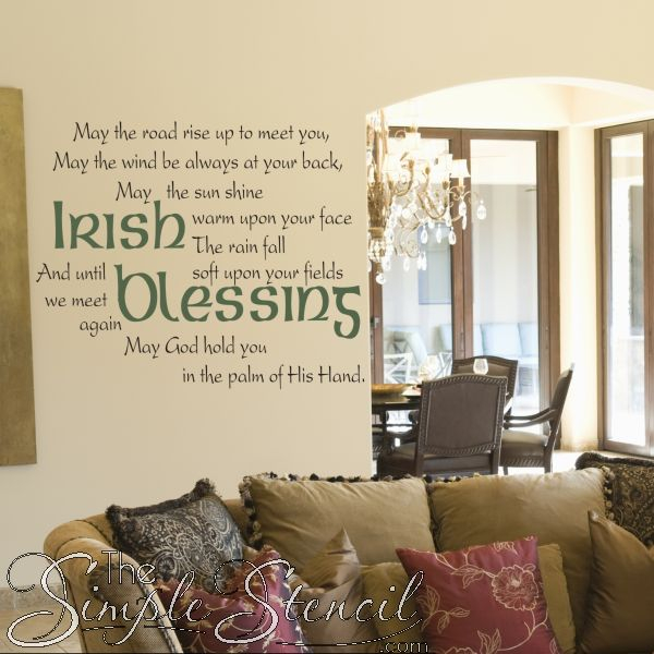 Traditional Irish Sayings Transformed into Modern Home Decoration