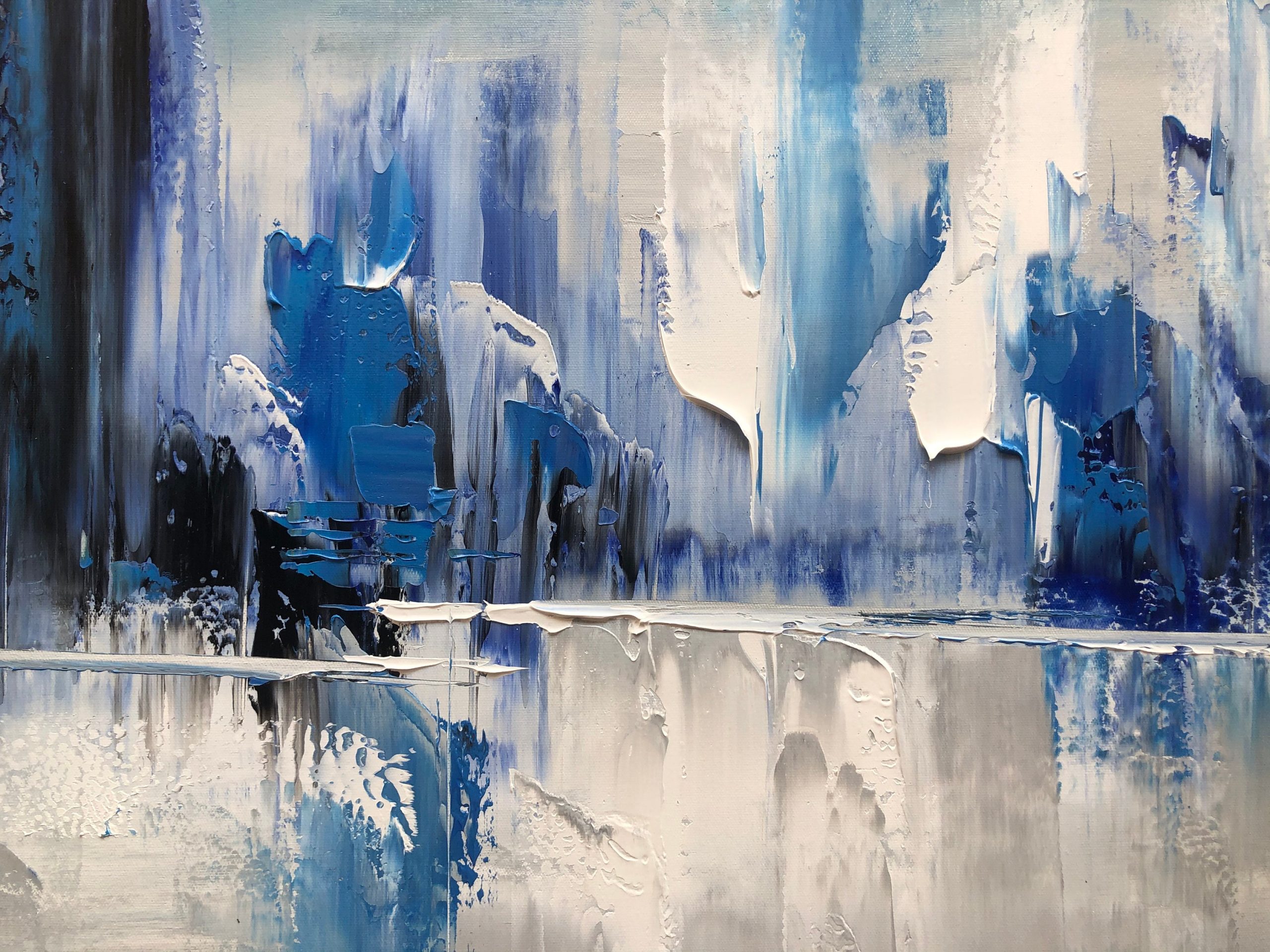 Understanding the Artistic Journey Behind Blue Stain Abstract Canvas Prints