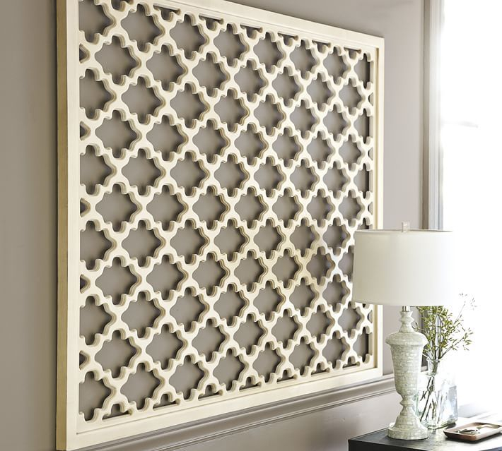 Creating Visual Interest with Lattice Style Wall Art Installations