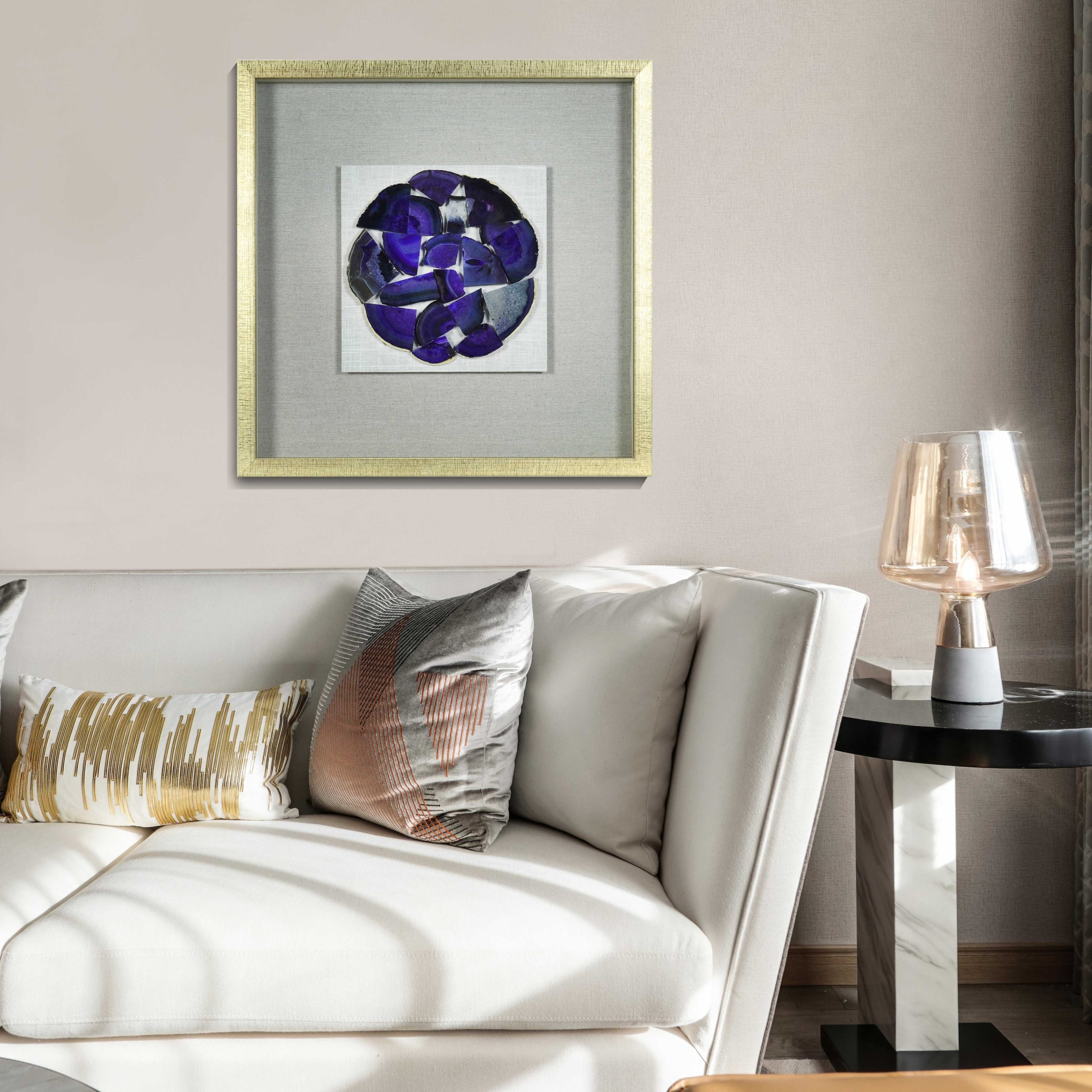 How Shattered Purple Agate Wall Décor Transforms Your Living Space