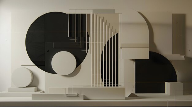 Balancing Minimalism and Complexity in Abstract Wall Art Installations
