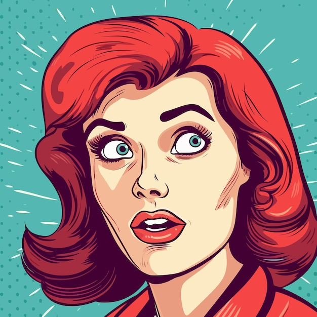 Exploring the Artistic Evolution of Retro Woman Portraits in Comic Style