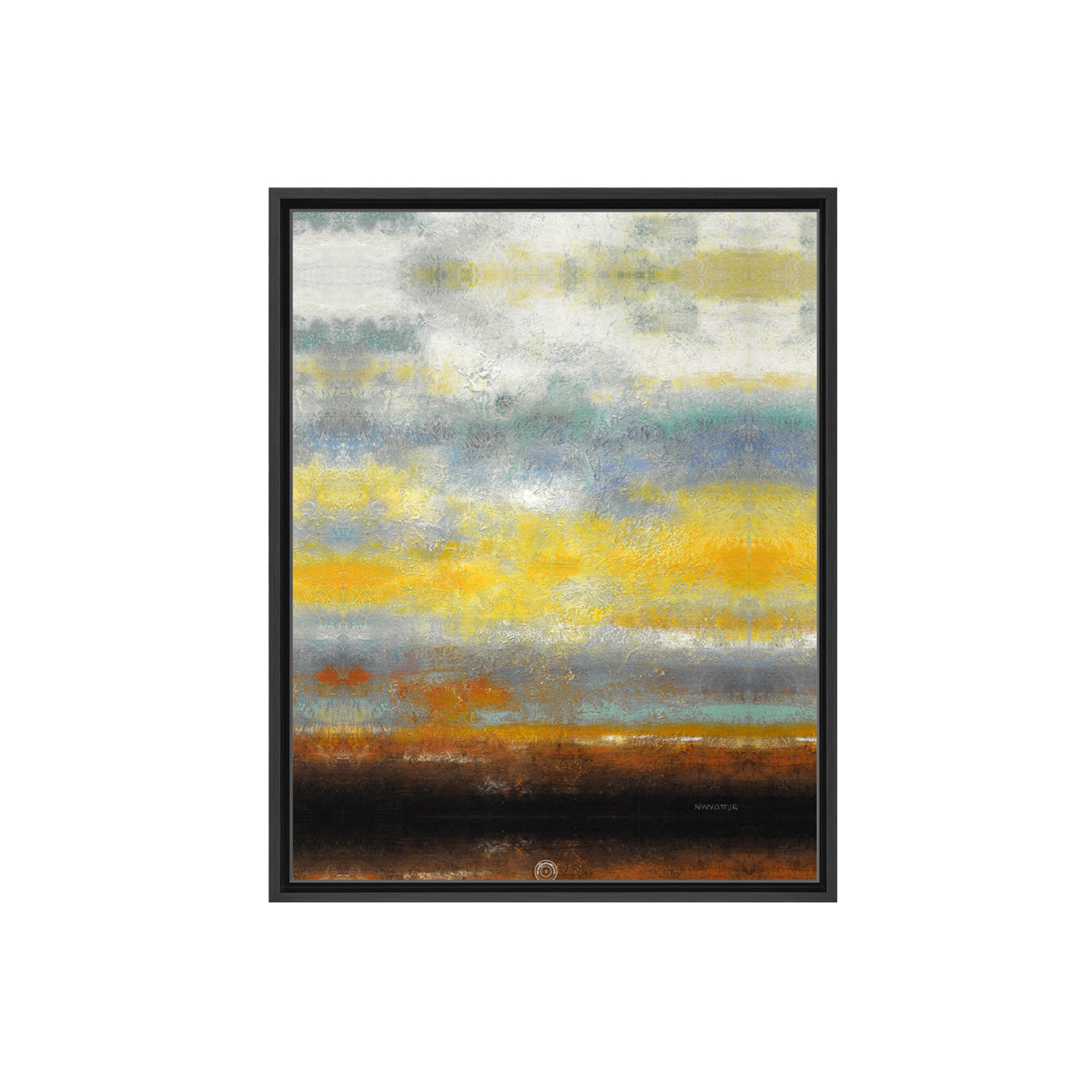 Ready2Hangart Painted Sunset Ii By Norman Wyatt Jr. - Floater Frame ... in Understanding Contemporary Canvas Art Through Ready2Hangart's Sunset Collection