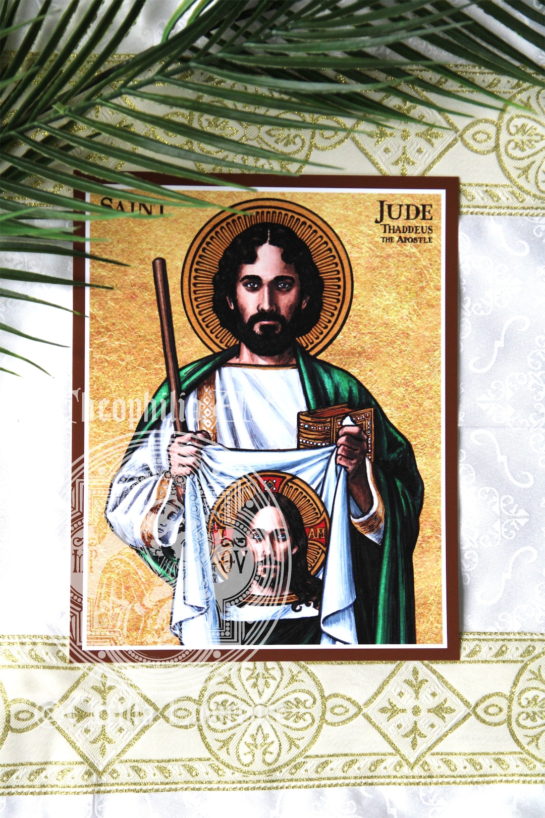 Saint Jude Thaddeus The Apostle Icon - Theophilia Catholic Art Artwork ... with The Spiritual Significance Behind Saint Jude Icon