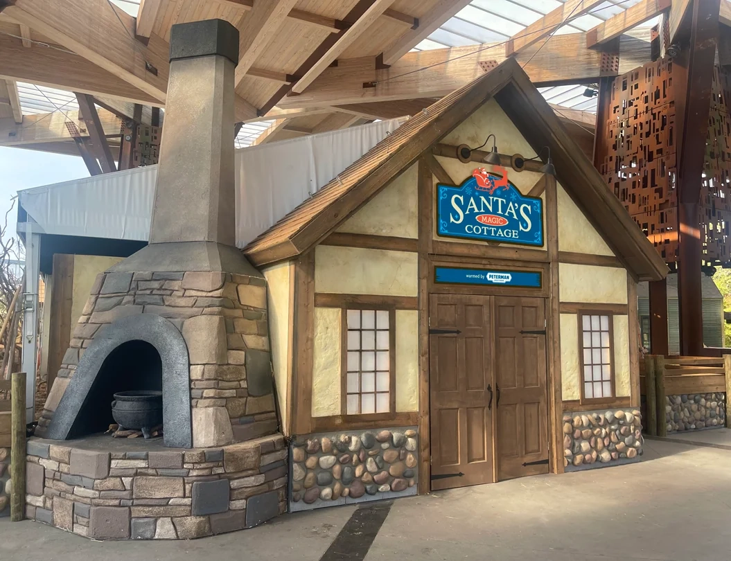Santa's Magic Cottage - Indianapolis Zoo in Santa's Magical Cottage Holiday Door Decor