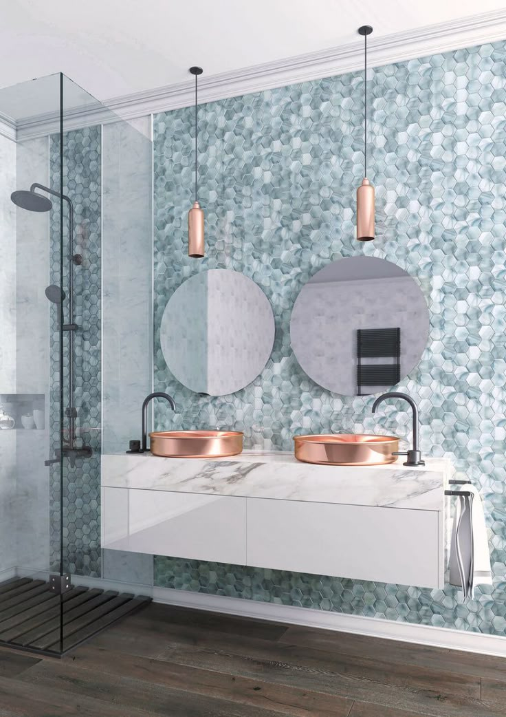 Light Blue Hexagon Tile Trends in Modern Interior Design