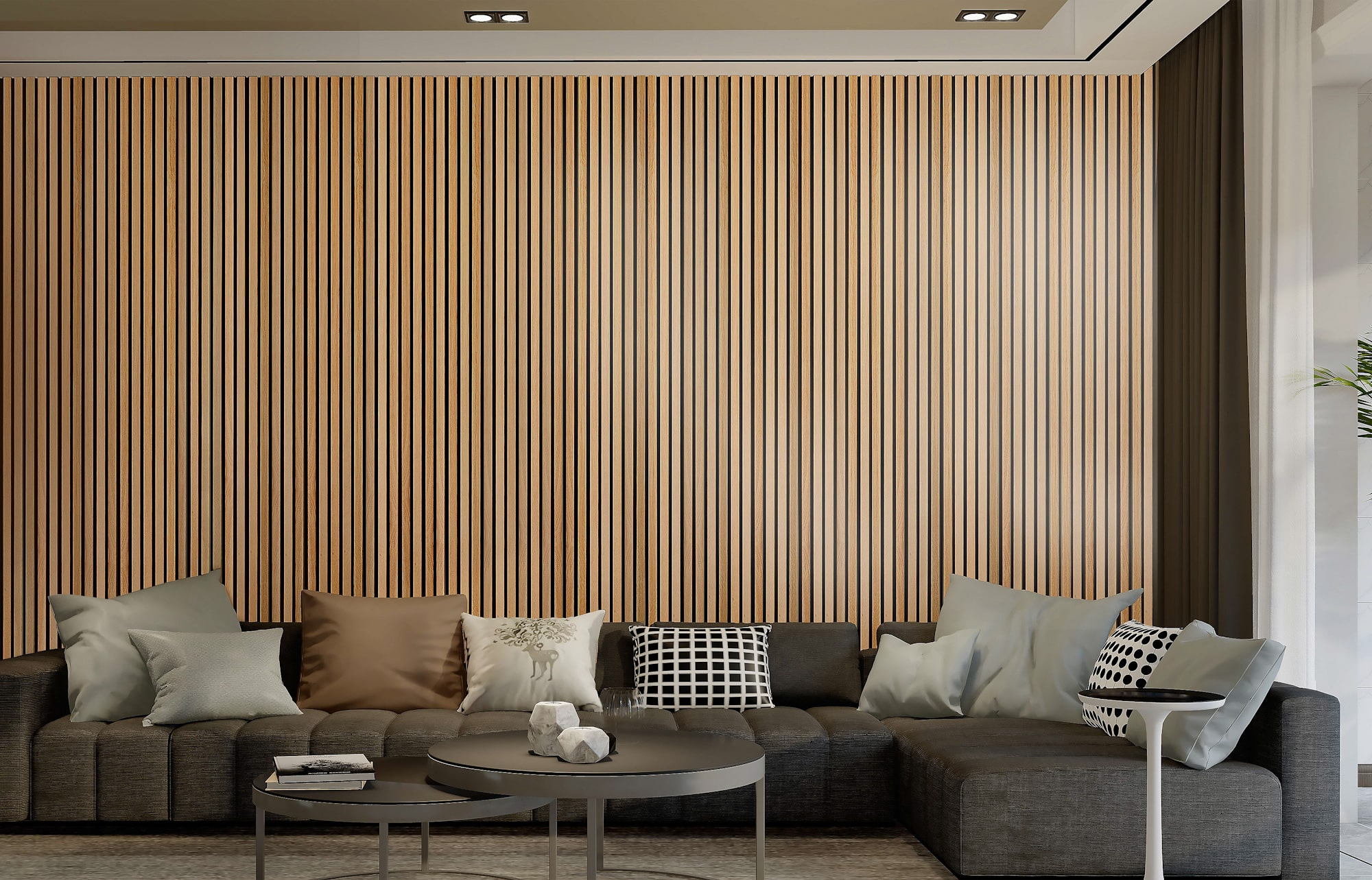 Understanding the acoustic performance of 3D wood slat panels in interior spaces