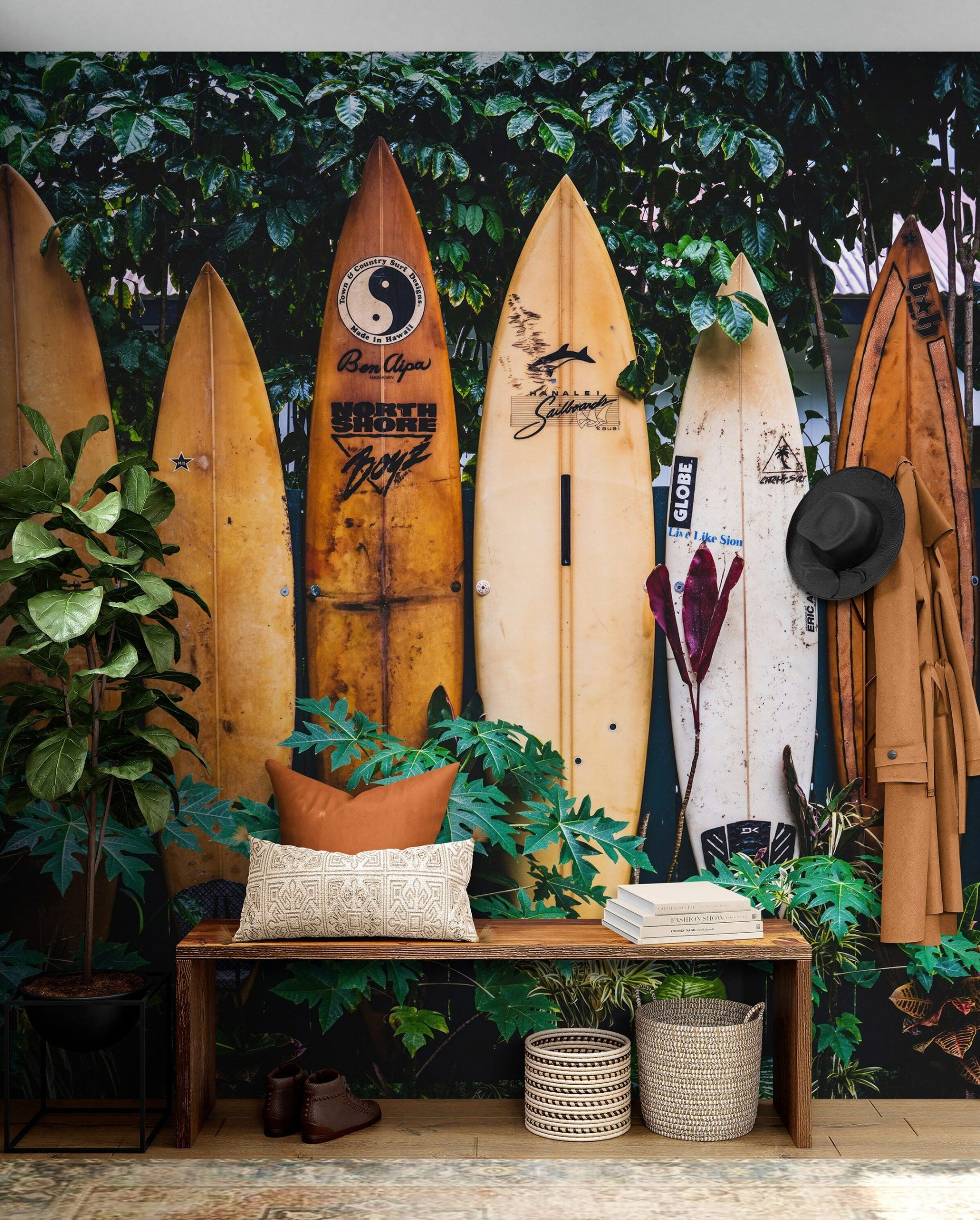 Where Ocean Meets Serenity: Exploring Multi-Surfboard Wall Art